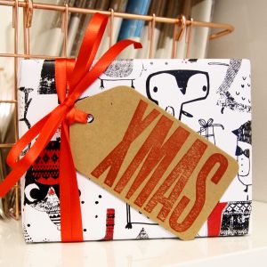 Xmas Gift Tags with ribbon