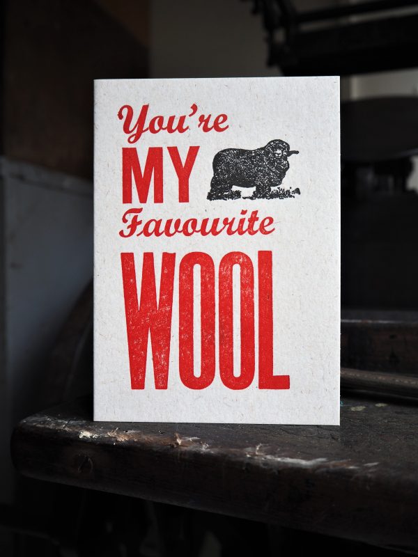 Favourite Wool Valentines Card