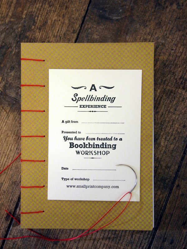 Bookbinding Workshop Gift Voucher
