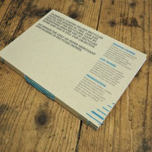 Long stitch note / sketch book with recycled cover