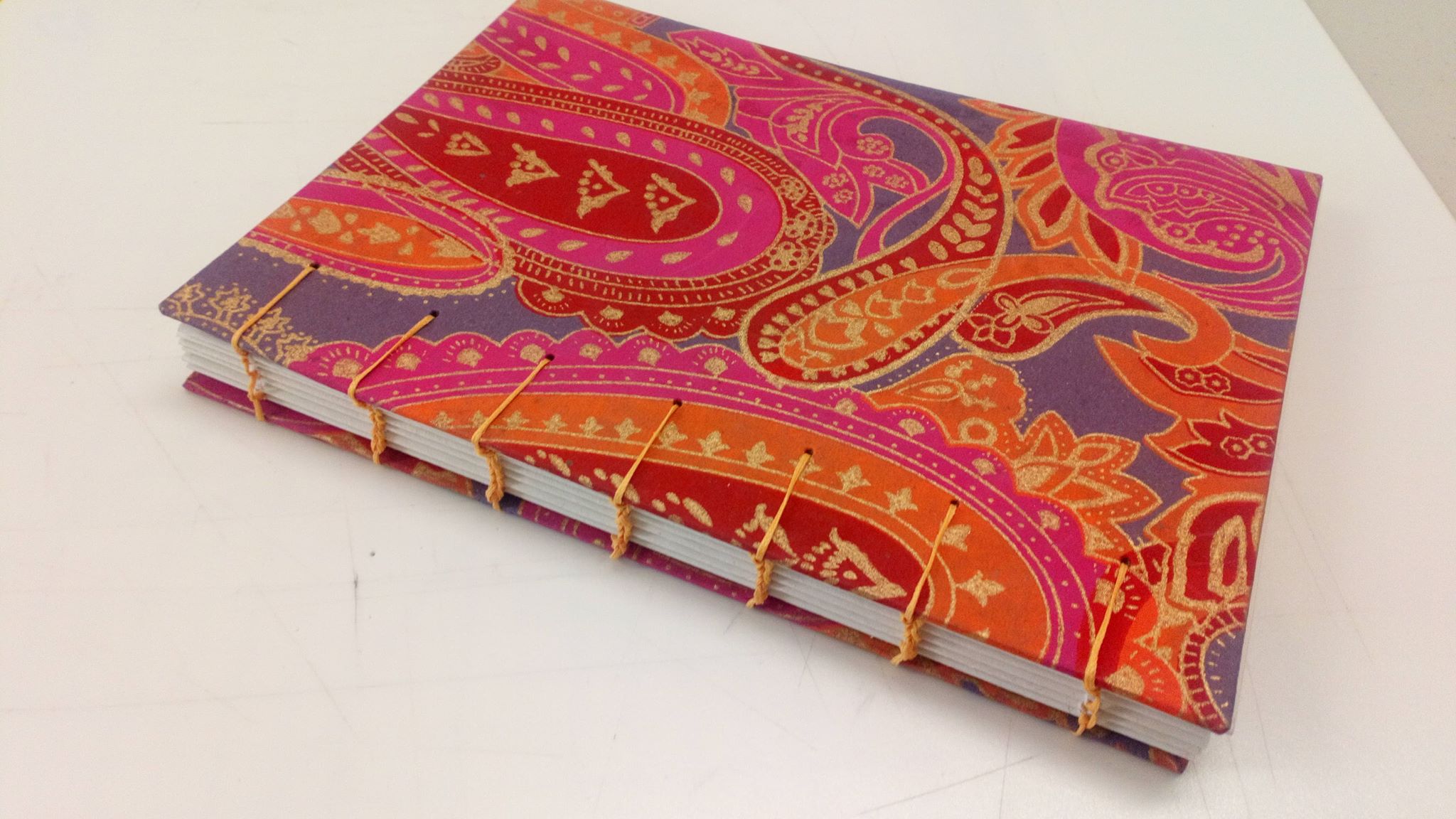 Coptic bound book made by Jemma