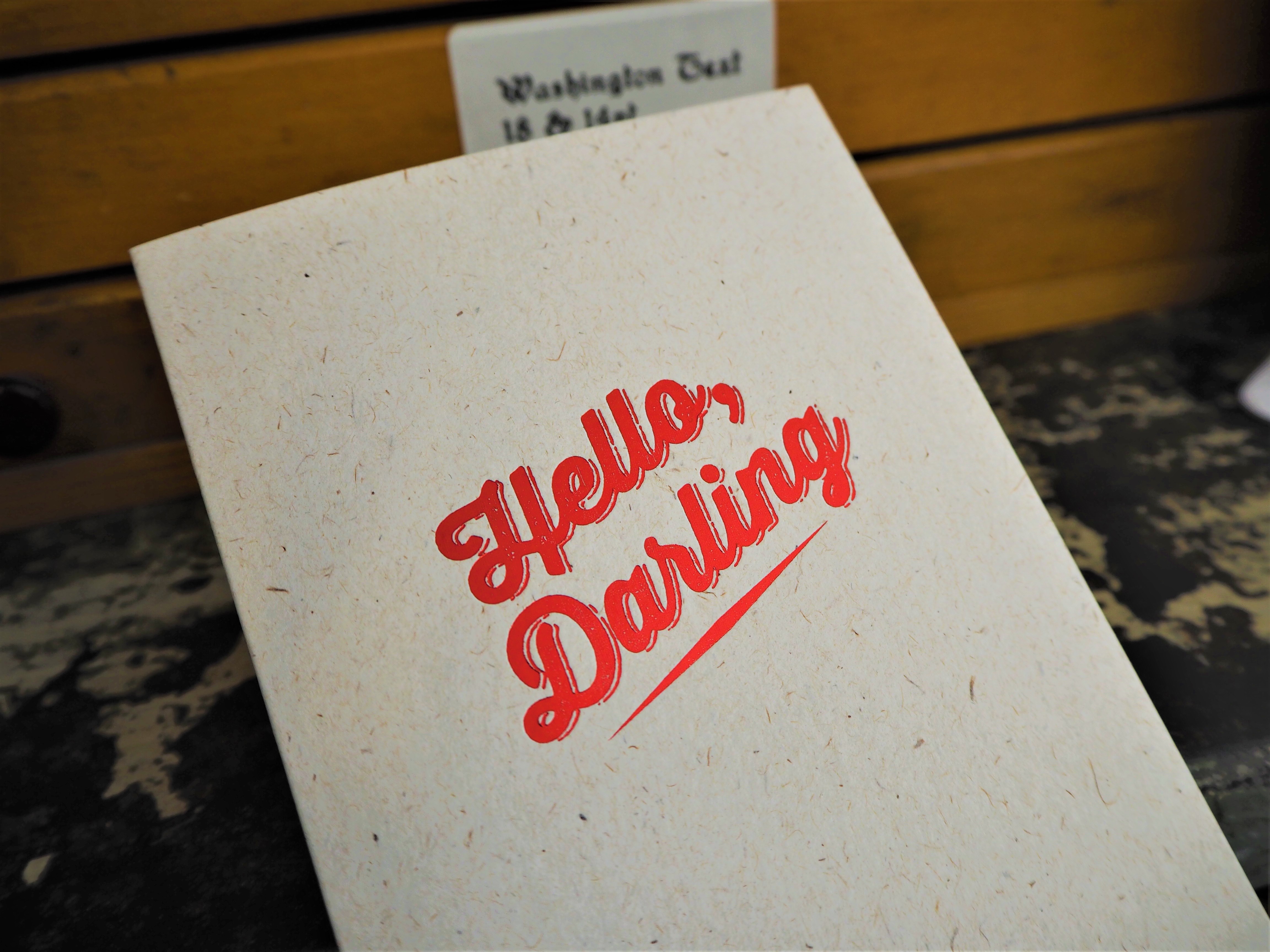 Hello Darling foil card