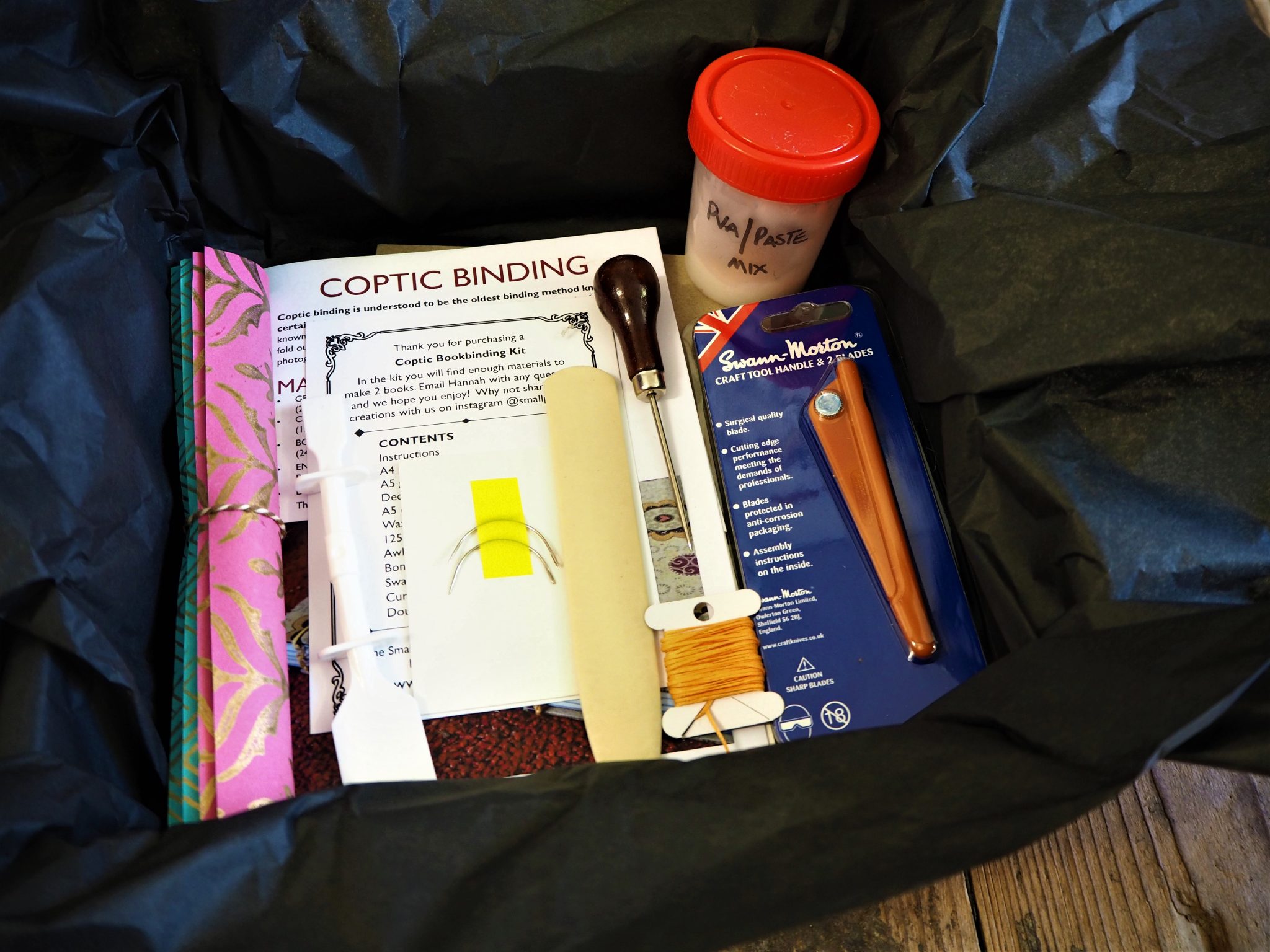 Coptic Bookbinding Kit Tools The Smallprint Company