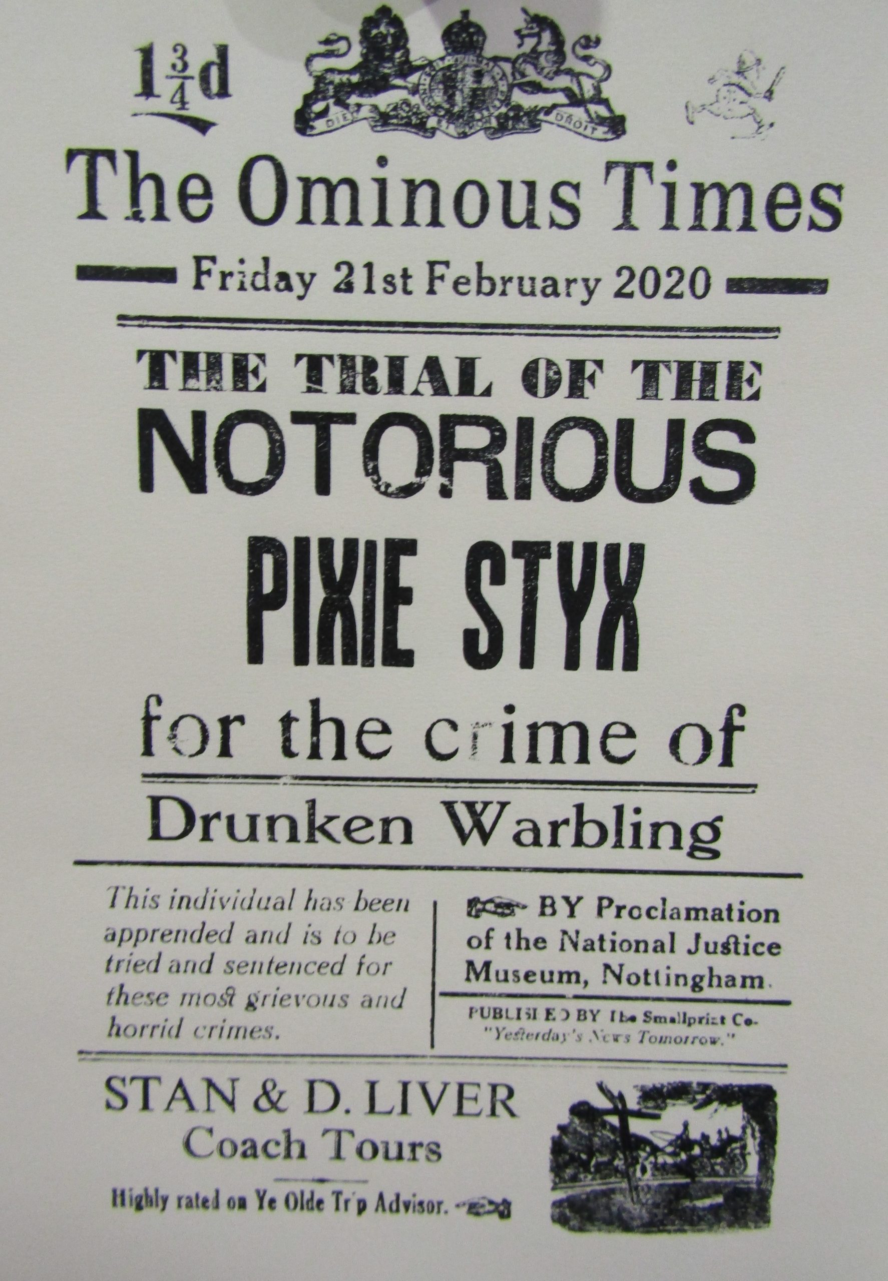The Ominous Times: Pixie Styx
