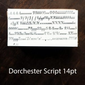 Dorchester Script 14pt
