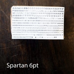 Spartan Copperplate, 6pt