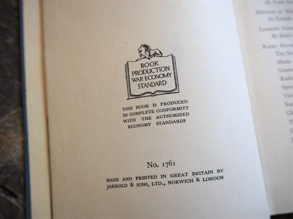 BBC Year Book 1944 War Economy Standard