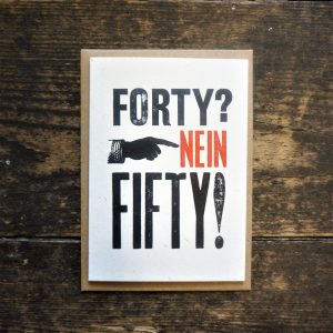 Forty Nein Fifty Card