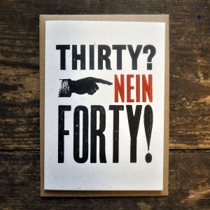 Thirty Nein Forty Card