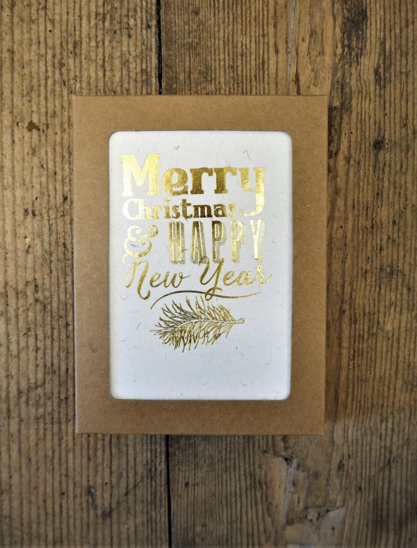 Merry Christmas Gold Christmas Cards Boxed