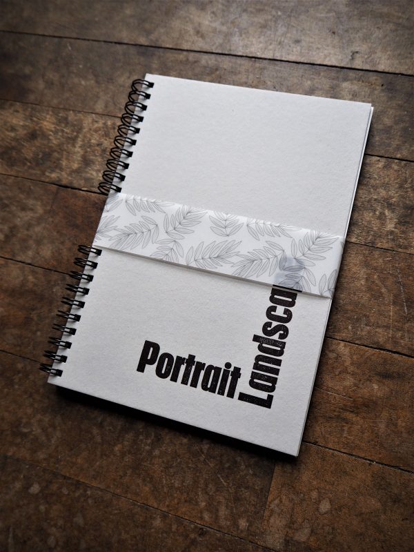Landscape Portrait Wire bound sketchbook