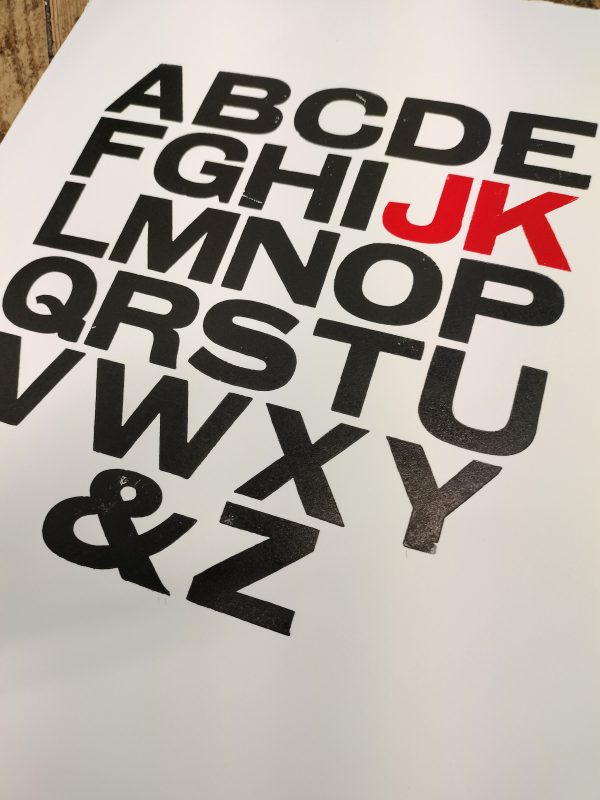 Alphabet Letterpress Print