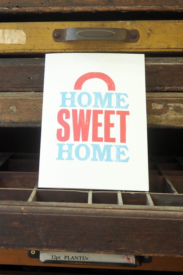 Home Sweet Home - Letterpress Card
