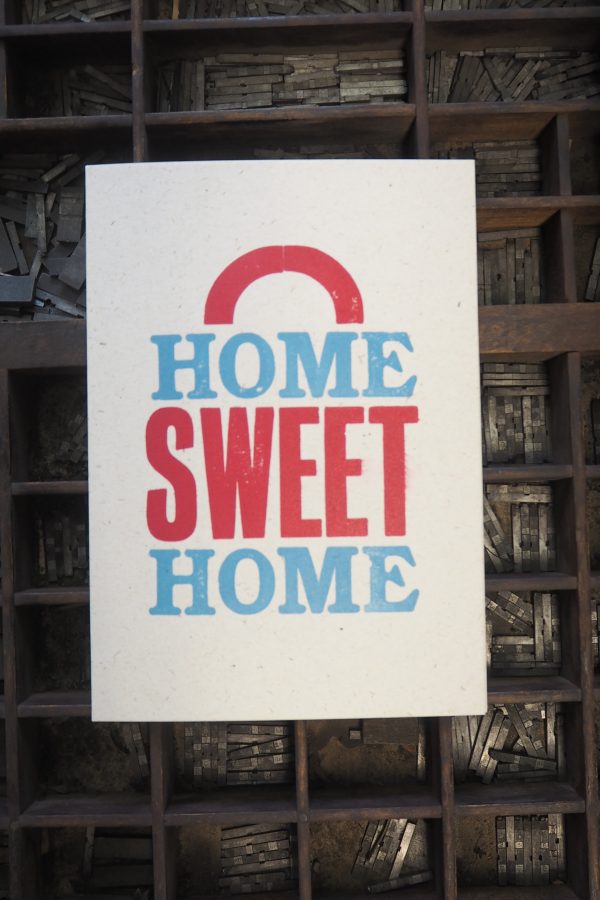 Home Sweet Home - Letterpress Card