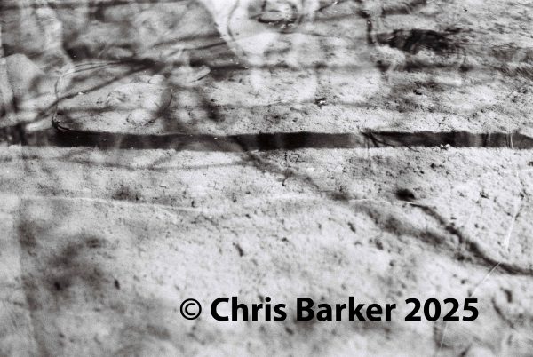 Water Study #4 A black and white study of water, by Chris Barker. Taken with a Minolta X-500 SLR Printed on gloss photo paper