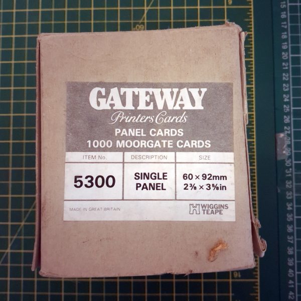 Gateway Printers Cards - Panel Cards Single Panel These are vintage printing blank cards. Perfect for business cards or wedding stationery.