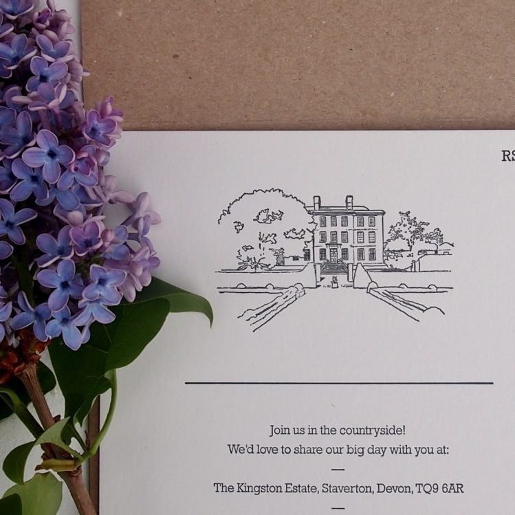 The Kingston Estate, Hand Illustrated Wedding Suite